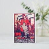 イヴァンマリオウイン1920ロシアのプロパガンダプリント ポストカード (スタンド正面)