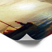 イヴァン・アイヴァゾフスキーによる海の夕日 ポスター (角)