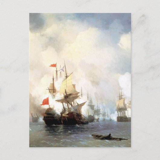 イヴァン・アイヴァゾフスキーの戦い ポストカード (正面)