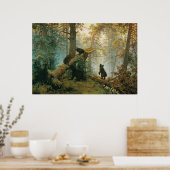 イヴァン・シーシキンによる松の林の朝 ポスター (キッチン)