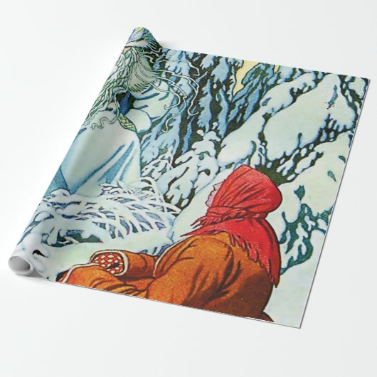 イヴァン・ビリビンの「デッド・マロース」または「父フロスト」 ラッピングペーパー (アンロールド)