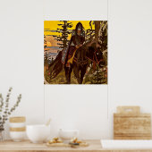 イヴァン・ビリビン著「ブラック・ナイト」 ポスター (キッチン)