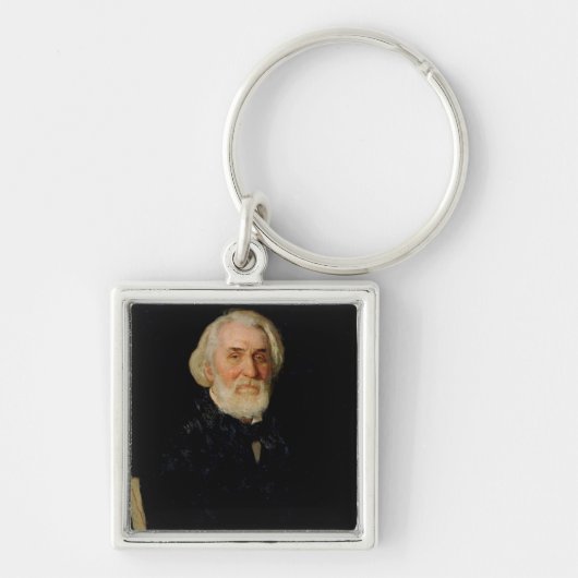イヴァンS. Turgenev 1879年のポートレート キーホルダー (正面)