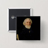 イヴァンS. Turgenev 1879年のポートレート 缶バッジ (正面&裏面)
