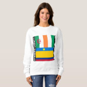 イヴォイレランドリアとパロンビアライン スウェットシャツ (正面フル)