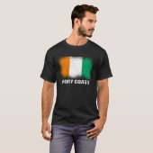 イヴォリアン国旗アイボリー海岸 Tシャツ (正面フル)
