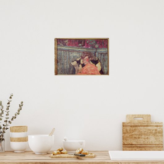 イヴォンヌ・プリンテンプスとサチャギターc.1912 ポスター (キッチン)