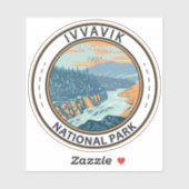 イヴヴァヴィク国立公園カナダ旅行芸術ヴィンテージ シール (シート)