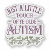 イーおもしろいオルデ自閉症ビニールステッカーのリトルTouch シール (正面)