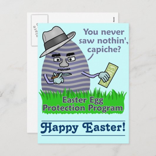 イーおもしろいスター卵保護計画 シーズンポストカード (正面/裏面)