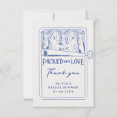 イーお洒落ディネスブライダルシャワーサンキューカード サンキューカード (正面)
