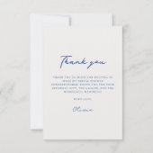 イーお洒落ディネスブライダルシャワーサンキューカード サンキューカード (裏面)