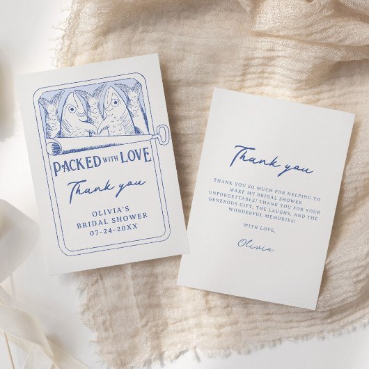 イーお洒落ディネスブライダルシャワーサンキューカード サンキューカード