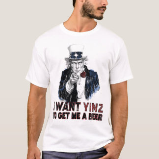 イーインツにビールを飲んでもらいたい Tシャツ