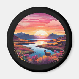 イーウェサンセットインスコットランド マグネット