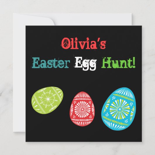 イーカラフルスター卵再生卵狩り招待状 招待状 (正面)