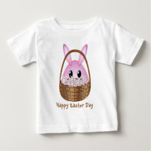 イーガーイースター特別世界最大級のイースターバスケット ベビーTシャツ