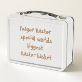 イーガーイースター特別世界最大級のイースターバスケット メタルランチボックス (裏面)