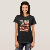 イークロー・ザリガニ・カジャン・シーフード・ユーモアUSA Tシャツ (正面フル)