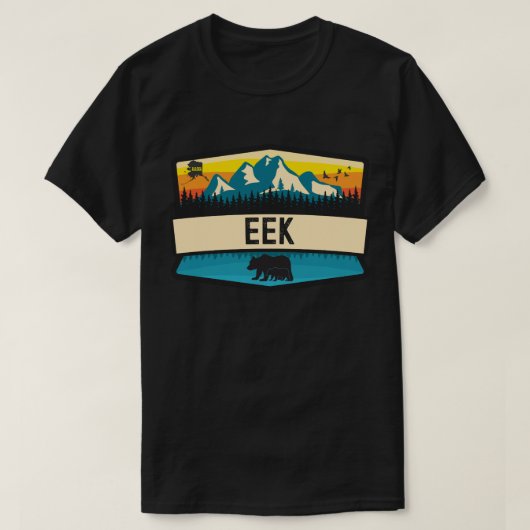 イーク、アラスカ Tシャツ (デザイン正面)