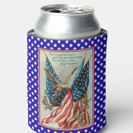 イーグルかわいらし7月4日愛国国旗 缶クーラー