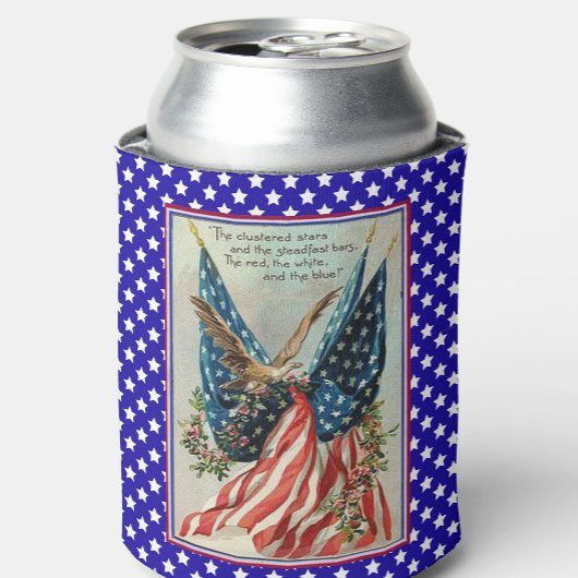 イーグルかわいらし7月4日愛国国旗 缶クーラー