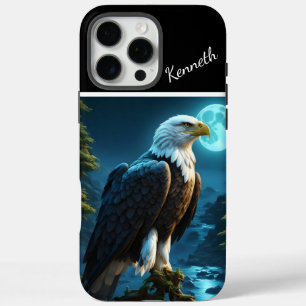 イーグルがブランチブルームーンナイトに止まる iPhone 16 PRO MAXケース