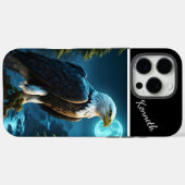 イーグルがブランチブルームーンナイトに止まる Case-Mate iPhoneケース (裏面 (横))