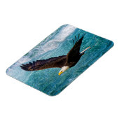 イーグルが嵐の上で舞い上がる マグネット (左側)