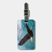 イーグルが嵐の上で舞い上がる ラゲッジタグ (正面縦)