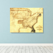 イーグルが州に重ね統一されたる キャンバスプリント (インサイチュ (ウッドフロア))