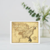 イーグルが州に重ね統一されたる ポストカード (スタンド正面)