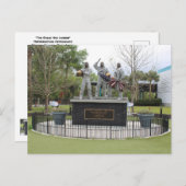 イーグルが着陸したNasaの像 ポストカード (正面/裏面)