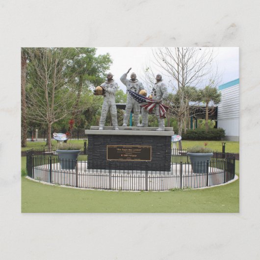 イーグルが着陸したNasaの像 ポストカード (正面)