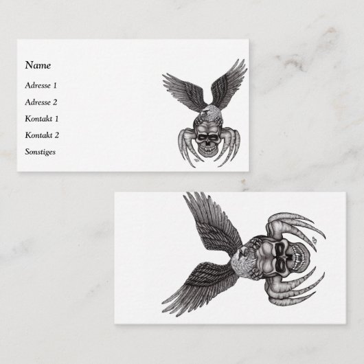 イーグルとタトゥースタイル 名刺 (正面/裏面)