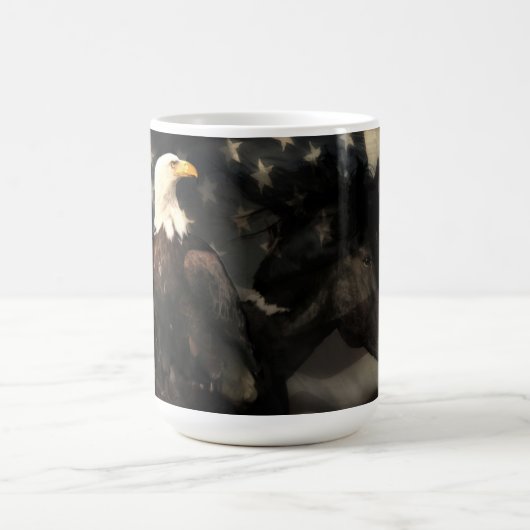 イーグルとマスタング·マグ コーヒーマグカップ (中央)