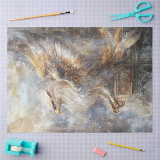 イーグルとライオンを切り離す神話のグリフォン 薄葉紙 (クラフト)