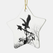 イーグルと矢印 セラミックオーナメント (左)