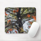 イーグルと落下葉する マウスパッド (マウス)