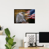 イーグルのコラージュ ポスター (ホームオフィス)