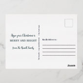 イーグルのサンタ見張り 箔シーズンポストカード (裏面)