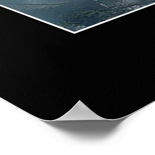 イーグルのビジョン霧の森の野生生物ファンタジーアート ポスター (角)