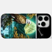 イーグルのムーンライト時計 Case-Mate iPhoneケース (裏面 (横))