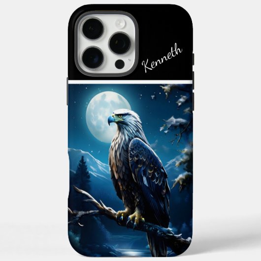 イーグルのムーンライト時計 Case-Mate iPhoneケース (裏面)