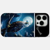 イーグルのムーンライト時計 Case-Mate iPhoneケース (裏面 (横))