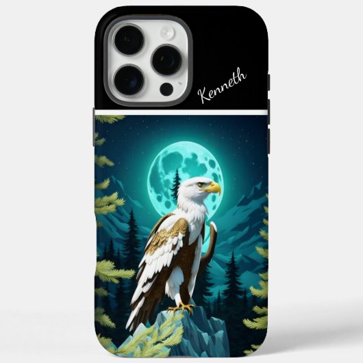 イーグルのムーンライト時計 Case-Mate iPhoneケース (裏面)