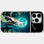 イーグルのムーンライト時計 Case-Mate iPhoneケース (裏面 (横))
