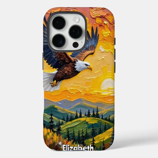 イーグルの丘転が上の夕日 Case-Mate iPhoneケース (裏面)