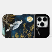 イーグルの夜の柳の止まり木 iPhoneケース (裏面横)