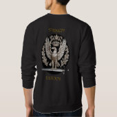 イーグルの強さと自由 スウェットシャツ (裏面)